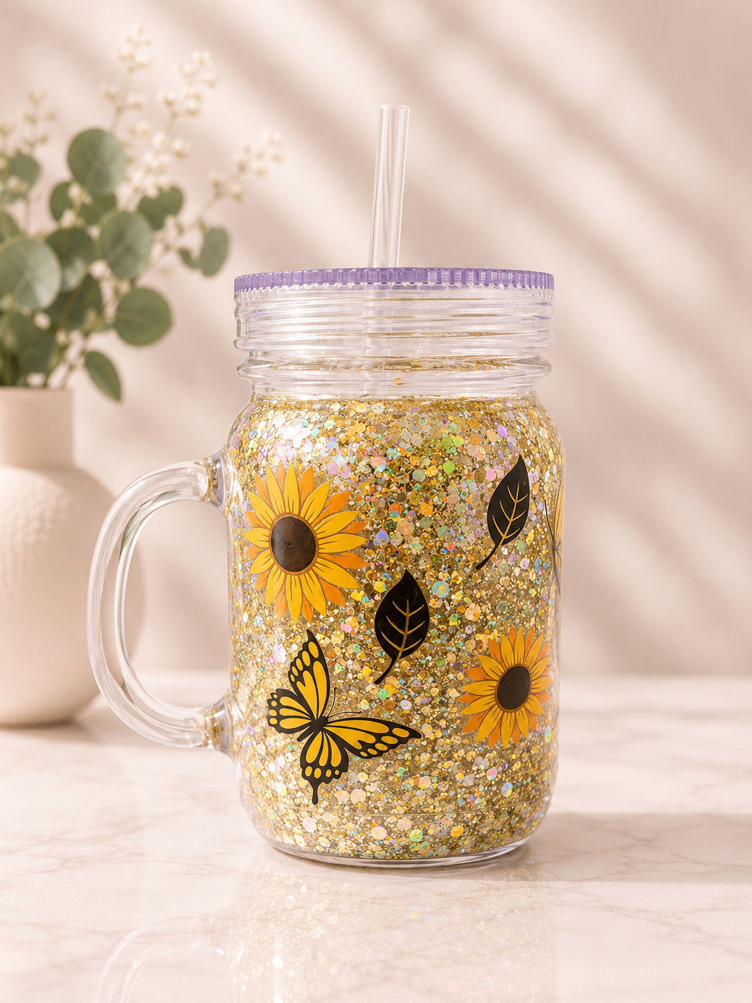 16oz Acrylic Mason Jar