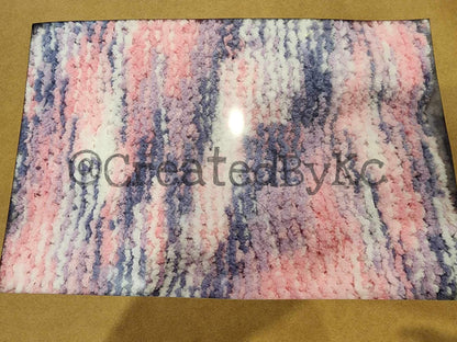 crochet baby blankets Purple, Pink & White