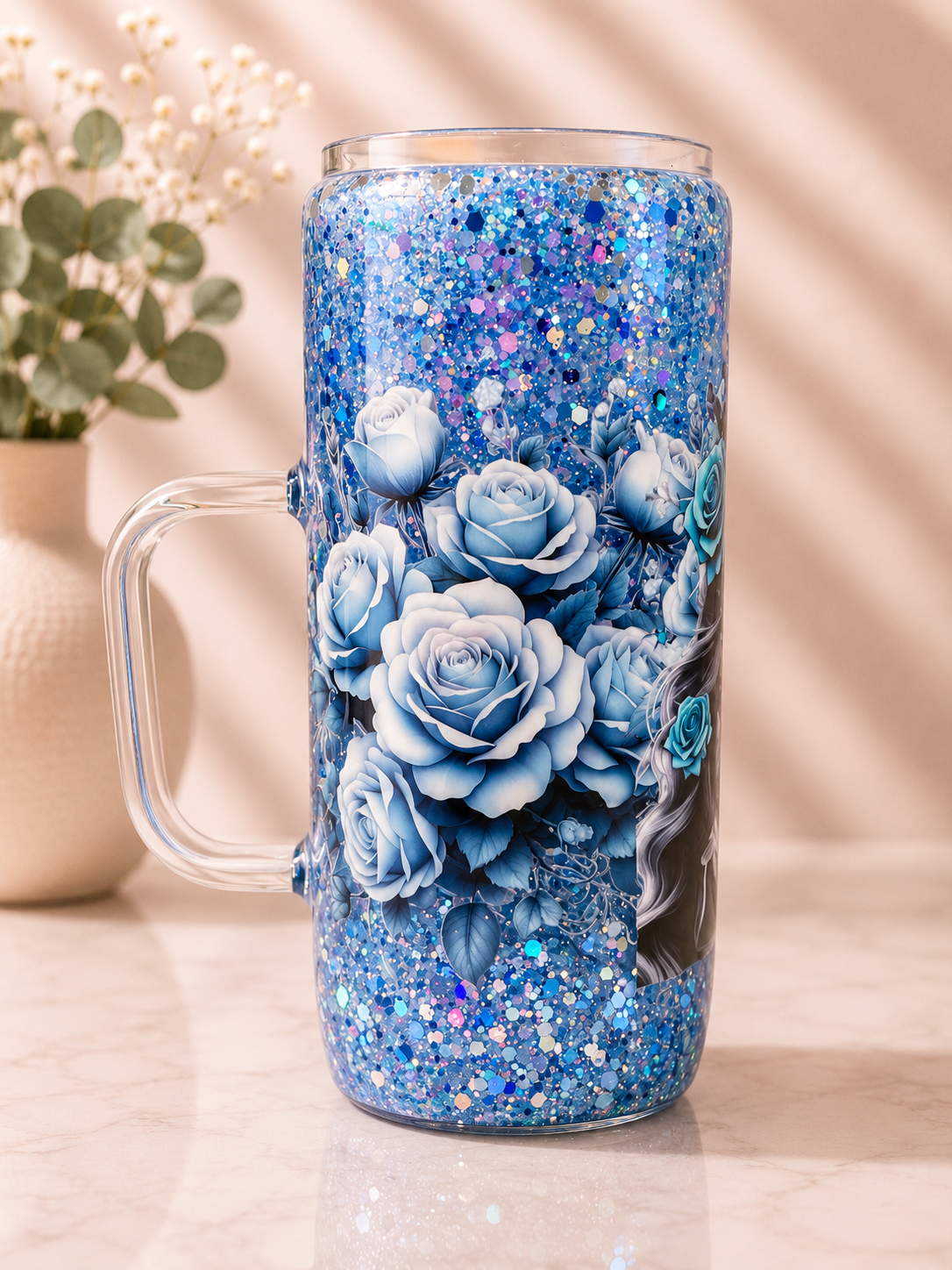 Tall Snow globe with handle