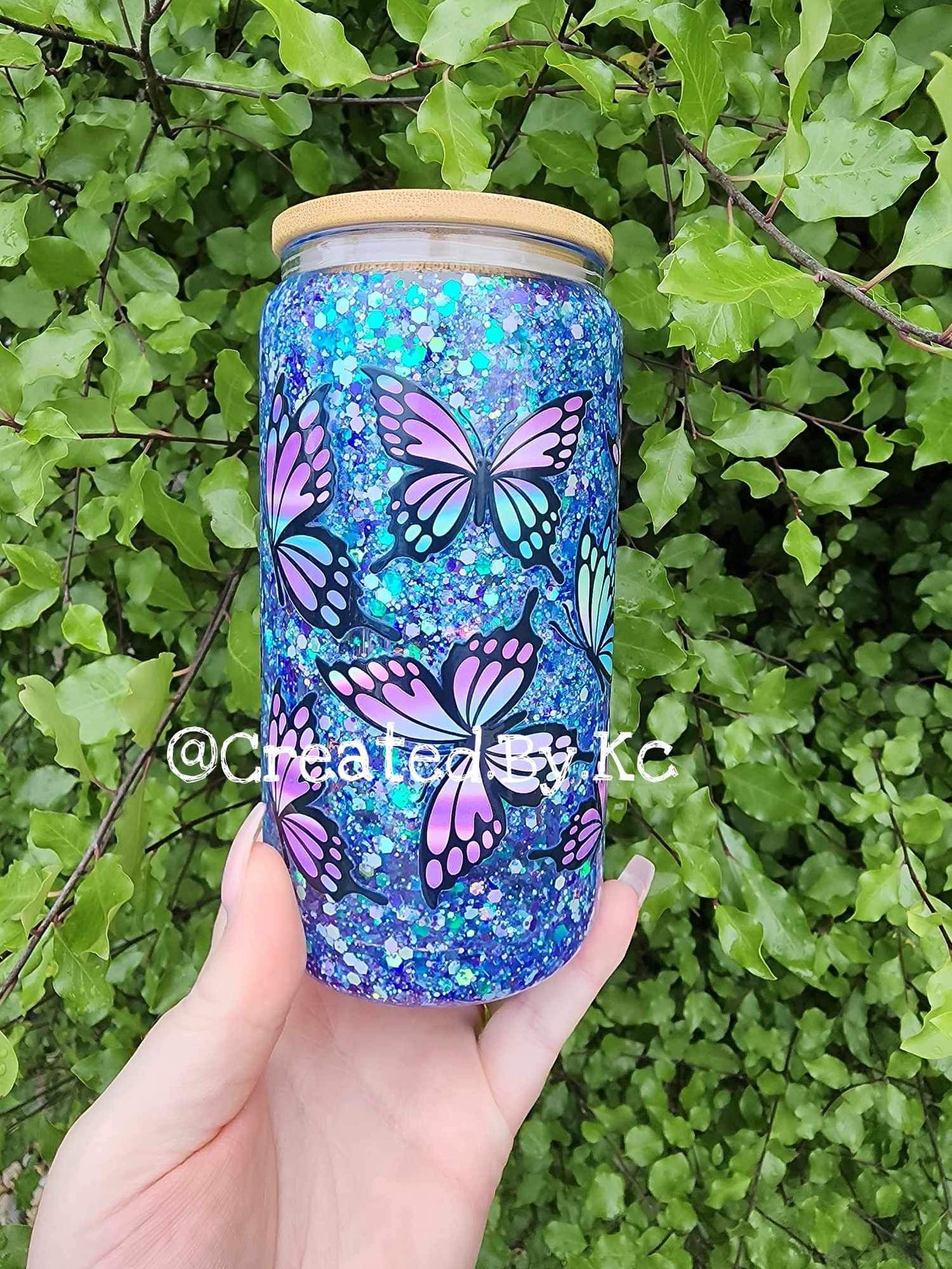 16oz Snow-Globe Tumbler Glass