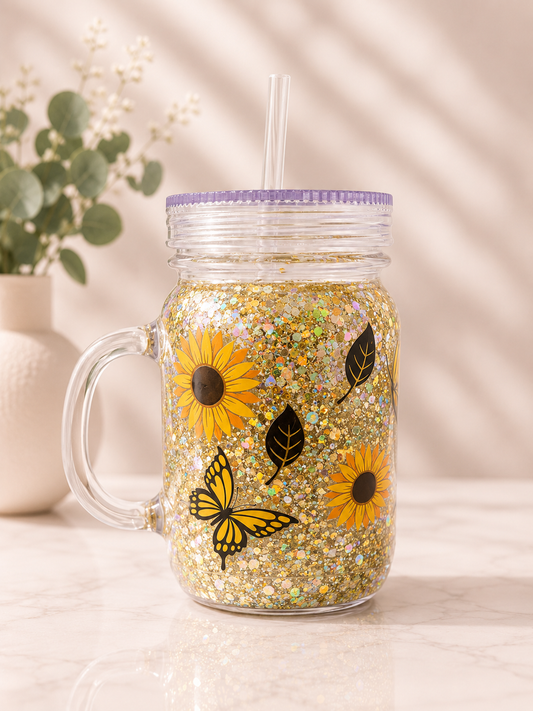 16oz Acrylic Mason Jar