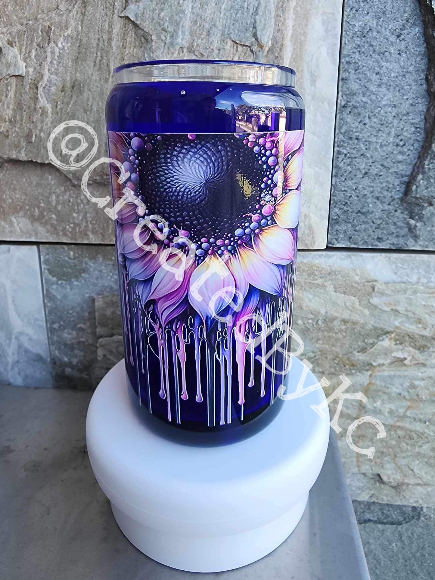 16oz Snow-Globe Tumbler Glass
