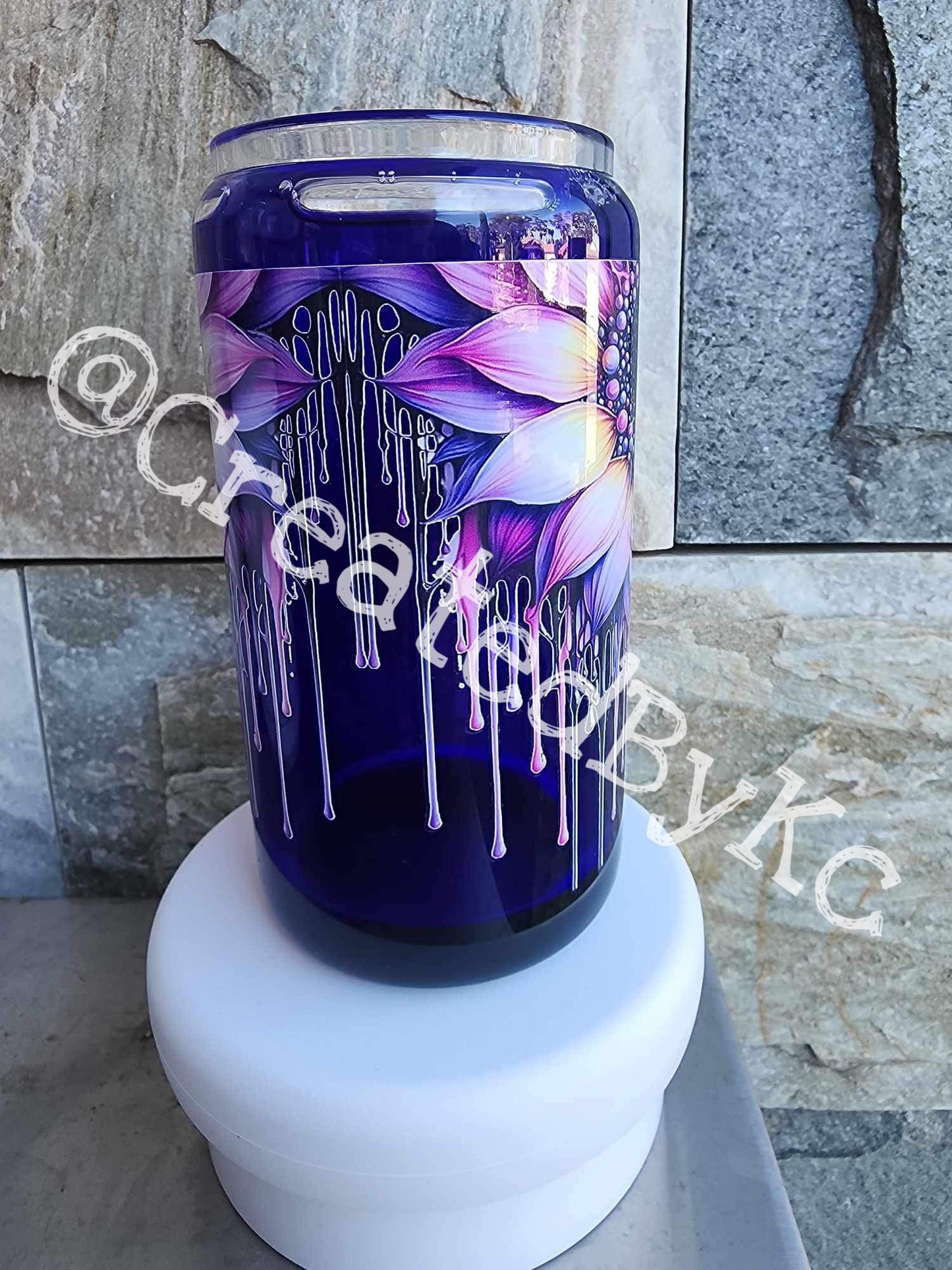 16oz Snow-Globe Tumbler Glass