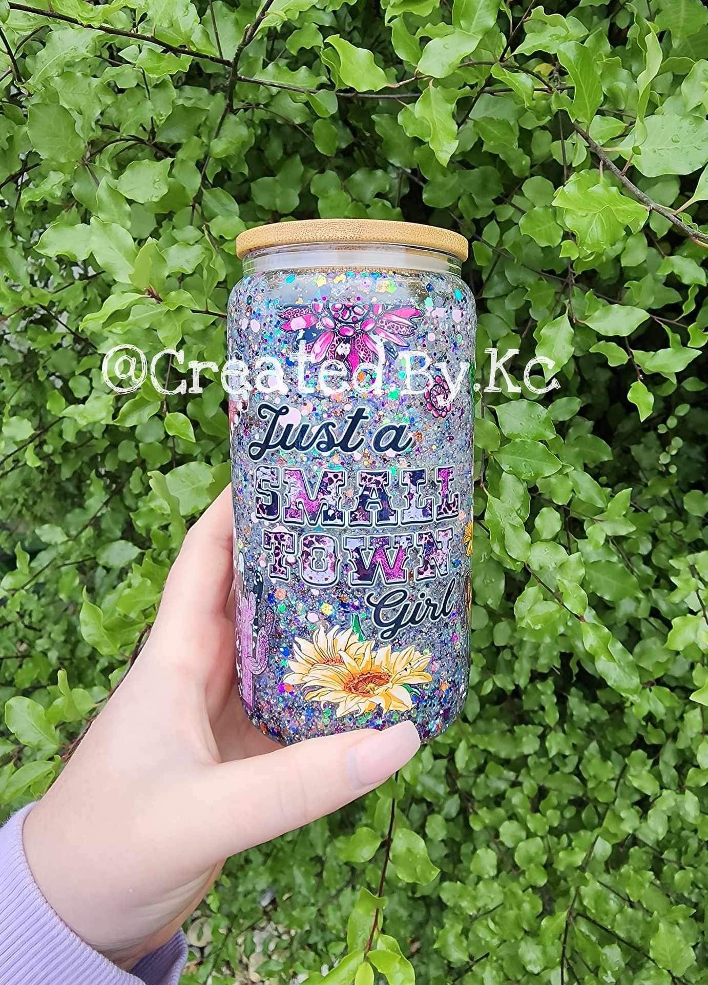 16oz Snow-Globe Tumbler Glass
