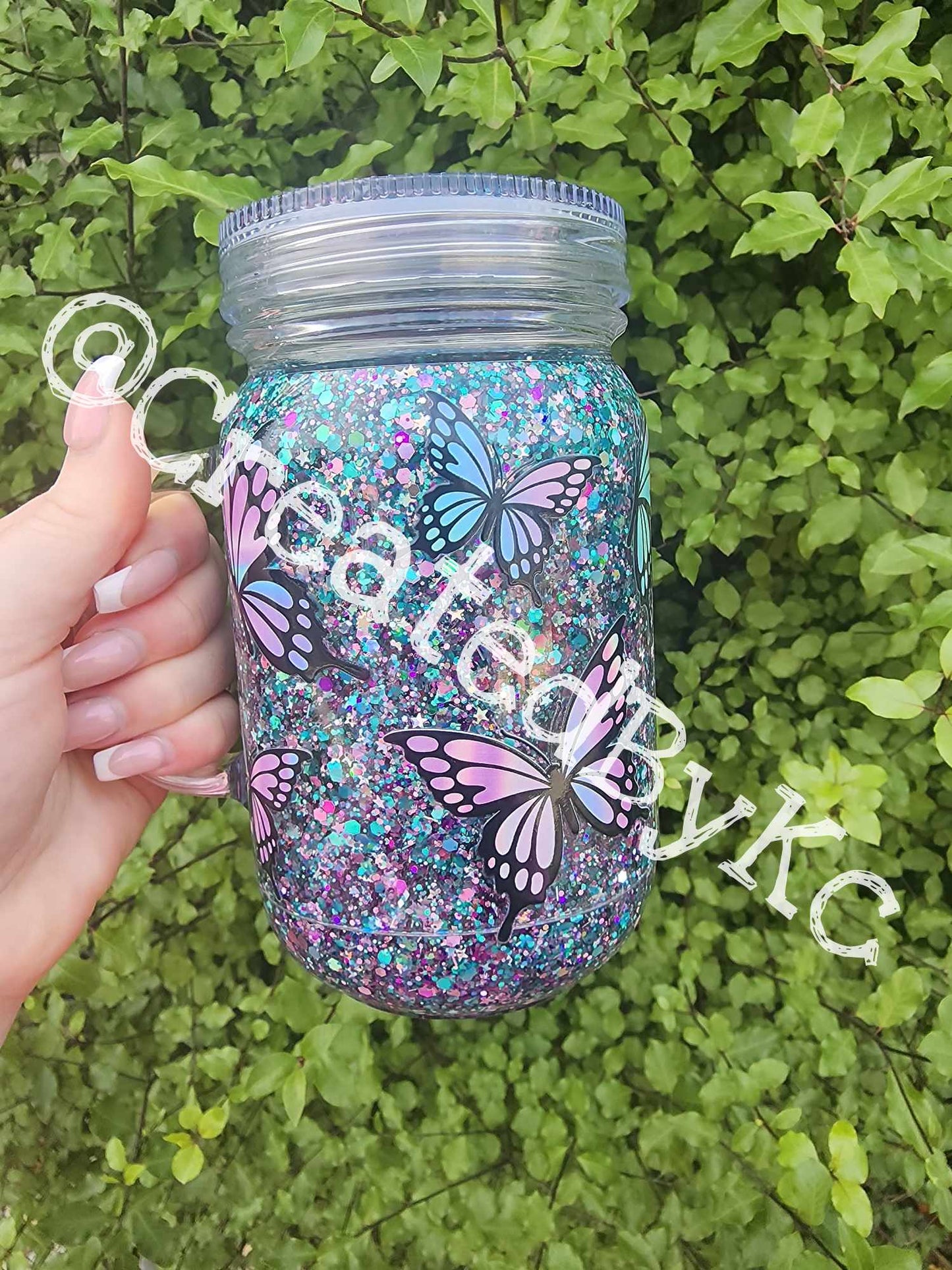 16oz Acrylic Mason Jar